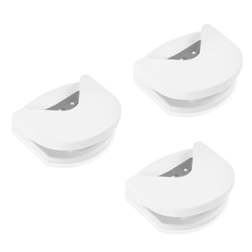Lurrose 3 Stück Eckschneider Eckenrunder Eckschlag Trimmer- Cutter Papier Ecke papierschere pauspapier tapetenschere Papierlocher selber machen Eckenschneider für das Büro Plastik von Lurrose