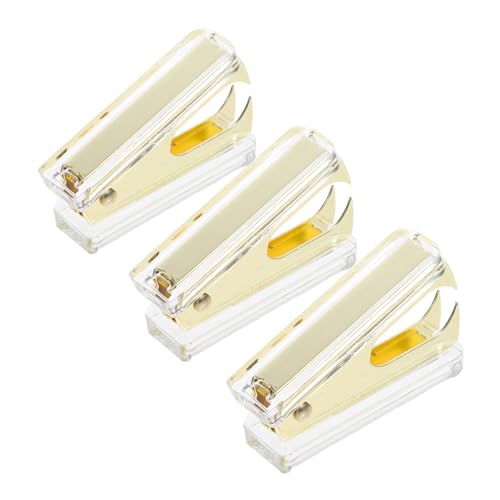 Lurrose 3 Stück Ergonomischer Heftklammerentferner Klarer Acrylkörper mit Goldfarbenen Akzenten Multifunktionales Werkzeug für Heftklammerentfernung Tragbar für Büro Zuhause Schule und Lurrose 3 Stück Ergonomischer Heftklammerentferner Klarer Acrylkörper mit Goldfarbenen Akzenten Multifunktionales Werkzeug für Heftklammerentfernung Tragbar für Büro Zuhause Schule und von Lurrose