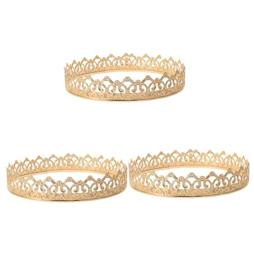 Lurrose 3 Stück Herren Krone goldene Krone geburtstagskrone Kronenverzierung Edle Krone barocke Königskrone dekorative Partykrone Krone für Abschlussball König Cosplay Requisiten Metall Lurrose 3 Stück Herren Krone goldene Krone geburtstagskrone Kronenverzierung Edle Krone barocke Königskrone dekorative Partykrone Krone für Abschlussball König Cosplay Requisiten Metall von Lurrose
