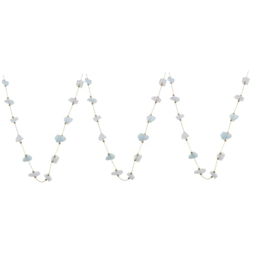 Lurrose 3 Stück Kristallstein Kette Natürliche Chipperlen Stränge für Diy Schmuck Dekorative Ketten und Festliche Ornamente für Ohrringe und Armbänder von Lurrose