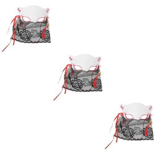 Lurrose 3 Stück Maske Halloween Gesicht Wolf Kostüm Fuchs Partyzubehör Plastik Lurrose 3 Stück Maske Halloween Gesicht Wolf Kostüm Fuchs Partyzubehör Plastik von Lurrose