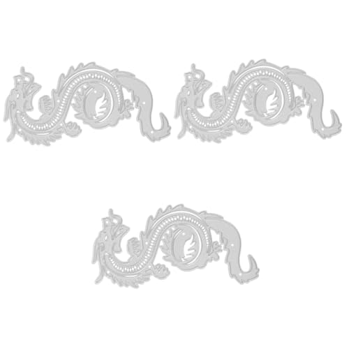 Lurrose 3 Stück Metallmesserform für Drachen-Stanzformen Drachen-Schablone Basteln Prägewerkzeug zur Papierherstellung Stanzteile aus Metall Stahl mit hohem Kohlenstoffgehalt Silver Lurrose 3 Stück Metallmesserform für Drachen-Stanzformen Drachen-Schablone Basteln Prägewerkzeug zur Papierherstellung Stanzteile aus Metall Stahl mit hohem Kohlenstoffgehalt Silver von Lurrose
