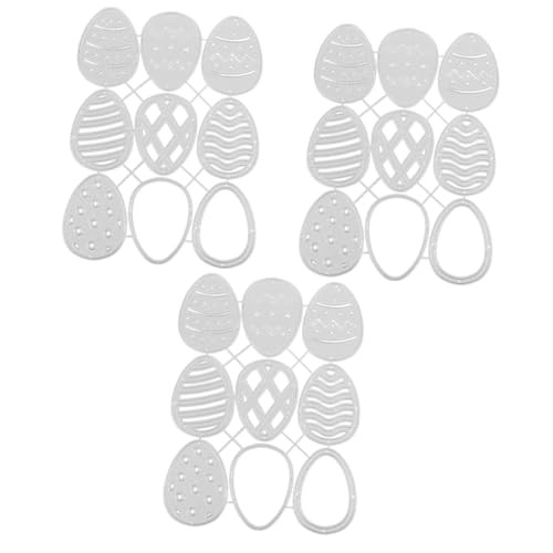 Lurrose 3 Stück Metallmesserform gestanzte Formen Schnitte Schnitt stirbt sterben Basteln Schablonen für die Kartenherstellung Fotorahmen-Stanzformen Prägemappen Kohlenstoffstahl Silver von Lurrose