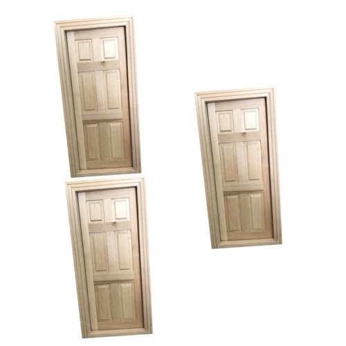 Lurrose 3 Stück Mini Möbel Modell für Puppenhaus Dekoration Handgefertigtes Holz Dekoelement für Mini Haus Wohnzimmer von Lurrose