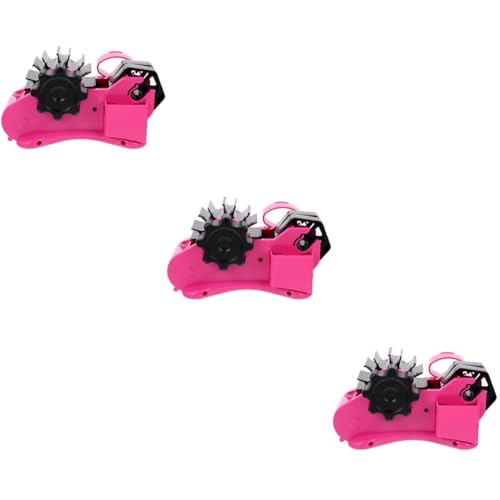 Lurrose 3 Stück Multi Funktions Tape Cutter aus Halter für Klebeband Semi Automatischer Abroller für Tape Robuste und Kompakte Bauweise für Bürobedarf von Lurrose