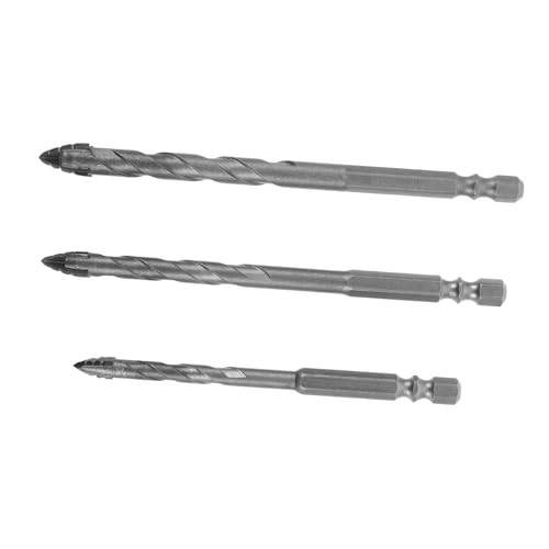 Lurrose 3 Stück Präzisionsbohrer Drill Bit Kit Bohrer für Ziegel Betonbohrer für Bohrhammer Mehrzweck-Lochbohrer Bit zum Bohren Bohrkopf Bohrer für Fliesen Wolframstahllegierung Silber Lurrose 3 Stück Präzisionsbohrer Drill Bit Kit Bohrer für Ziegel Betonbohrer für Bohrhammer Mehrzweck-Lochbohrer Bit zum Bohren Bohrkopf Bohrer für Fliesen Wolframstahllegierung Silber von Lurrose