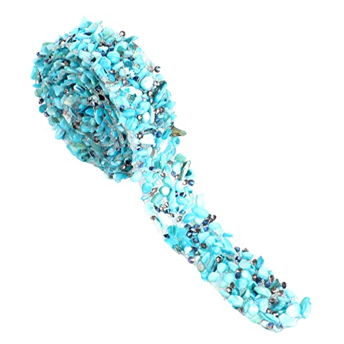 Lurrose 3 Stück Stein bügel Reiz Nussknacker Herstellung Strasskleber verrückt hochzeitsdeko hochzeitsdeco Schuhdekoration shoe charms DIY-Versorgung handgemachte Versorgung Band Sky-blue von Lurrose