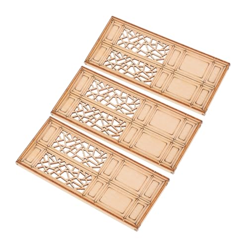 Lurrose 3 Stück Teiliges Miniatur Holz Doppeltür mit Hui Stil Funktionale Beidseitig Öffnende Mini Holztüren für Puppenhaus und Architekturmodell Einfache Montage Naturbeige Lurrose 3 Stück Teiliges Miniatur Holz Doppeltür mit Hui Stil Funktionale Beidseitig Öffnende Mini Holztüren für Puppenhaus und Architekturmodell Einfache Montage Naturbeige von Lurrose