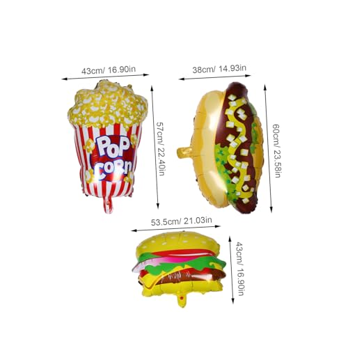 Lurrose 3 Stück Teiliges Popcorn Themen Folienballon mit Hot Dog und Hamburger Schnelles Aufblasen Widerstandsfähig Vielseitig für Kindergeburtstag Picknick Kinoabend Karneval und Bbq Lurrose 3 Stück Teiliges Popcorn Themen Folienballon mit Hot Dog und Hamburger Schnelles Aufblasen Widerstandsfähig Vielseitig für Kindergeburtstag Picknick Kinoabend Karneval und Bbq von Lurrose