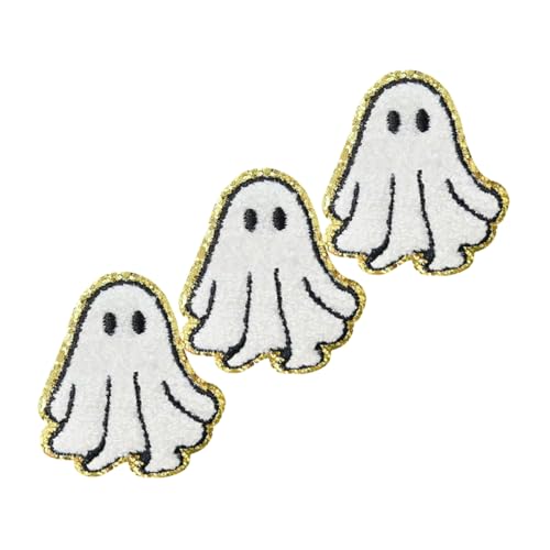 Lurrose 3 Stück Weiße Bügelflicken Halloween Stoffapplikationen mit Stickerei Hitzeaktivierbar Langlebig und Vielseitig für Kleidung Taschen und Hüte Diy Dekoration Lurrose 3 Stück Weiße Bügelflicken Halloween Stoffapplikationen mit Stickerei Hitzeaktivierbar Langlebig und Vielseitig für Kleidung Taschen und Hüte Diy Dekoration von Lurrose