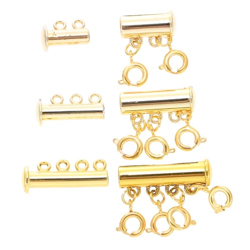 Lurrose 3 Stück magnetische Halskette schmuck herstellen armbandverschluss Halskette Kettenverbinder Halskette Detangler-Verschluss Konverterverlängerungen für Halsketten Magnetverschlüsse von Lurrose