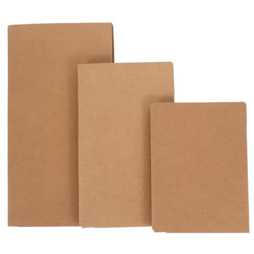 Lurrose 3 Teiliges Organizer Kartenetui Brieftasche Kraft Aktenordner Notizbucheinlage Nachfüllkartensortierer Dokumenten Aktentasche Reisekartenhalter Kraft Kartenhalter von Lurrose