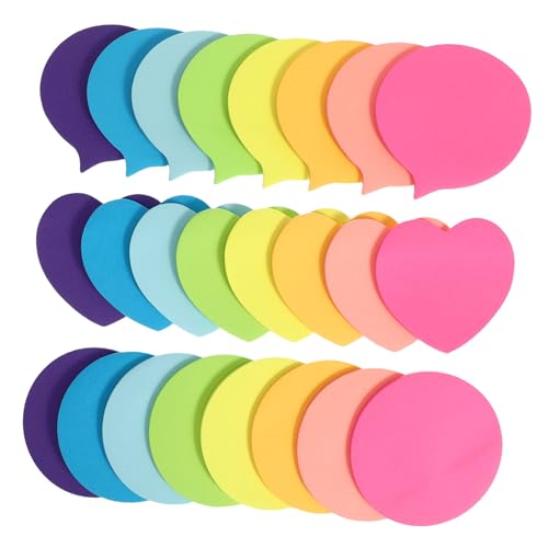 Lurrose 30 Blatt Mini Notizblöcke für Bunte Haftnotizen mit Blättern Selbstklebend und Abnehmbar für Schule Büro und Zuhause Lustige und Praktische Schreibhilfe von Lurrose