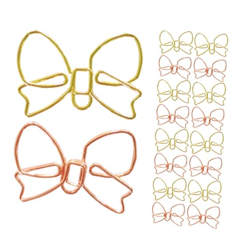 Lurrose 30 Stück Büroklammer Mit Schleife Clips Zum Organisieren Von Dokumenten Scrapbooking-clips Journaling-zubehör Nettes Schreibtischzubehör Kleine Papierklammern Planer-clips Metall Lurrose 30 Stück Büroklammer Mit Schleife Clips Zum Organisieren Von Dokumenten Scrapbooking-clips Journaling-zubehör Nettes Schreibtischzubehör Kleine Papierklammern Planer-clips Metall von Lurrose