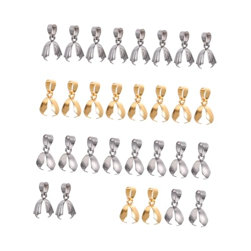 Lurrose 30 Stück Edelstahl-anhängerschnallen Schmuckherstellungszubehör Metallverschlüsse Für Armbänder Halsketten Charms Lurrose 30 Stück Edelstahl-anhängerschnallen Schmuckherstellungszubehör Metallverschlüsse Für Armbänder Halsketten Charms von Lurrose