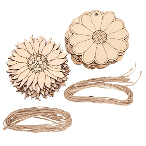 Lurrose 30 Stück Hohle Holz Bastelarbeiten Holzblumen Holzspäne Sonnenblumen Verzierungen Holzblumen Für Bastelarbeiten Holz Bastelarbeiten Sonnenblumen Ausschnitte Blumen von Lurrose