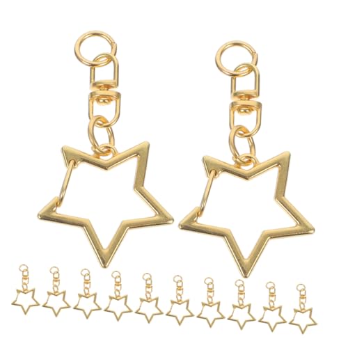 Lurrose 30 Stück Metall Schlüsselanhänger Haken Sternform mit Feder-karabiner und Offenem Sprungring Robustes DIY Zubehör für Kreative Schlüsselanhänger und Schmuckherstellung Vielseitig Lurrose 30 Stück Metall Schlüsselanhänger Haken Sternform mit Feder-karabiner und Offenem Sprungring Robustes DIY Zubehör für Kreative Schlüsselanhänger und Schmuckherstellung Vielseitig von Lurrose