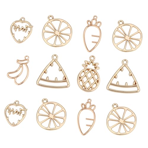 Lurrose 30 Stück Ohrringe Anhänger Diy Schmuck Zubehör Luftige Fruchtform Ohrringe für Kreative Schmuckherstellung Mischstil von Lurrose