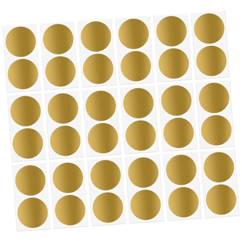 Lurrose 30 Stück Runde Scratch Off Aufkleber Selbstklebend Goldfarbene Überraschungsbelohnung Sticker für DIY Shower Spielkarten und Lurrose 30 Stück Runde Scratch Off Aufkleber Selbstklebend Goldfarbene Überraschungsbelohnung Sticker für DIY Shower Spielkarten und von Lurrose