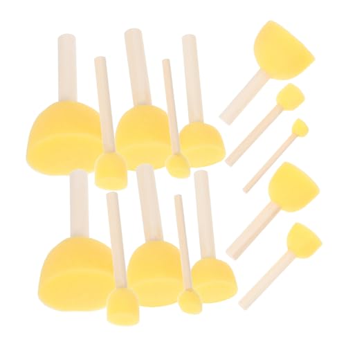 Lurrose 30 Stück Schwammpinsel Malschwämme Schwammmalerei Runder Farbschwamm Malschwamm Pinsel Runde Malpinsel Malwerkzeug Bastelpinsel Gelbes Holz Lurrose 30 Stück Schwammpinsel Malschwämme Schwammmalerei Runder Farbschwamm Malschwamm Pinsel Runde Malpinsel Malwerkzeug Bastelpinsel Gelbes Holz von Lurrose