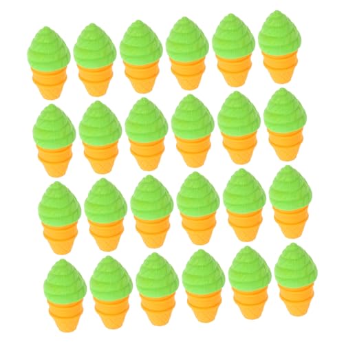 Lurrose 30 Stück Süße Eiscreme Radiergummis Sommerliche Desserts für Mini Klassenzimmer Belohnungen Cartoon Schulbedarf für Partytüten von Lurrose
