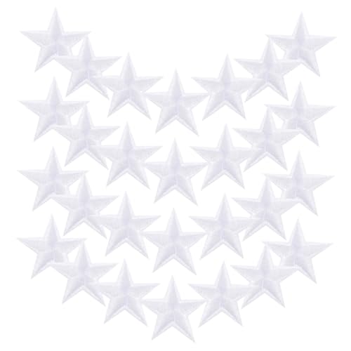 Lurrose 30 Stück Teiliges Weiße Gestickte Stern Patches zum Aufbügeln Glänzende Ränder Vielseitig für Kleidung Taschen Hüte Einfach zu Verwenden Strapazierfähige Stoffapplikationen für Diy Lurrose 30 Stück Teiliges Weiße Gestickte Stern Patches zum Aufbügeln Glänzende Ränder Vielseitig für Kleidung Taschen Hüte Einfach zu Verwenden Strapazierfähige Stoffapplikationen für Diy von Lurrose