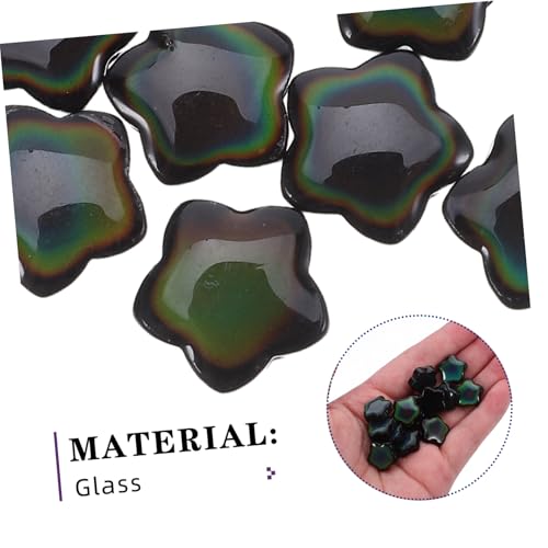 Lurrose 30 Stück Thermosensible Glas-perlen Sternform Farbwechselnde Spacer Charms mit Loch Fünfzackige Mini Schmuckperlen für Armband Halskette Ohrring DIY Basteln Lurrose 30 Stück Thermosensible Glas-perlen Sternform Farbwechselnde Spacer Charms mit Loch Fünfzackige Mini Schmuckperlen für Armband Halskette Ohrring DIY Basteln von Lurrose
