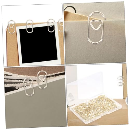 Lurrose 300 Stück Bunte Metall Herz Büroklammern Kleine Mini Paper Clips für Dokumentenorganisation und Lehrerbelohnungen Farbenfrohe Herzklammern für Schule Büro und Scrapbooking von Lurrose