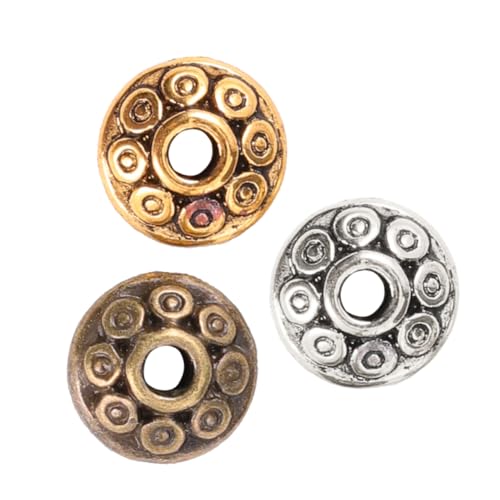 Lurrose 300 Stück Bunte Tibetische Spacer Beads aus Langlebiger Legierung Leichte Schmuckperlen für DIY Armband Halskette Basteln für Kreative Schmuckherstellung und Kinderhandwerk Lurrose 300 Stück Bunte Tibetische Spacer Beads aus Langlebiger Legierung Leichte Schmuckperlen für DIY Armband Halskette Basteln für Kreative Schmuckherstellung und Kinderhandwerk von Lurrose