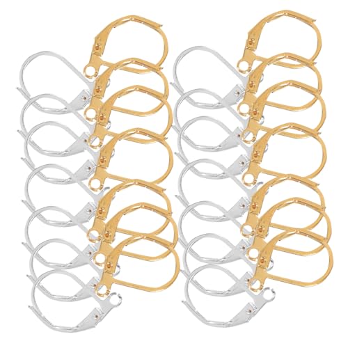 Lurrose 300 Stück Französischer Ohrhaken Material für Ohrschmuck Schmuck Haken machen Französische Erkenntnis der Ohrring -Ohrring Französische Ohrdrahtbefunde Schmuckohrhaken machen Eisen von Lurrose