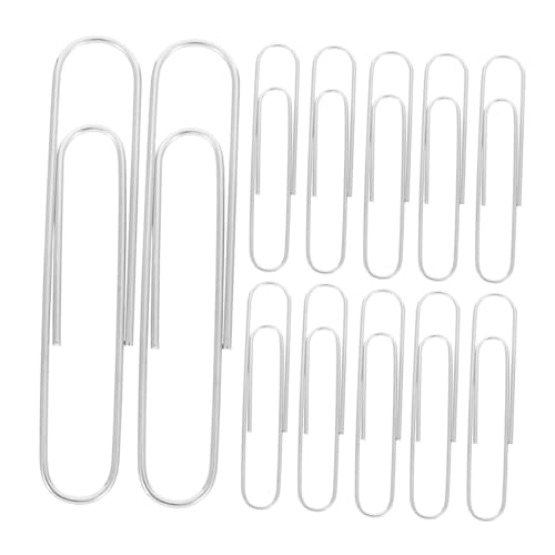 Lurrose 300 Stück Große Büroklammern aus Robustem Metall Starke Organizer Clips für Dokumentenhalterung Vielseitig für Büro Schule Bastelprojekte und Alltag Geeignet Lurrose 300 Stück Große Büroklammern aus Robustem Metall Starke Organizer Clips für Dokumentenhalterung Vielseitig für Büro Schule Bastelprojekte und Alltag Geeignet von Lurrose