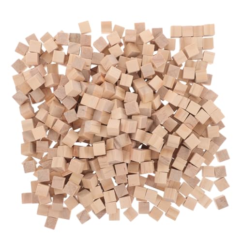 Lurrose 300 Stück Unbehandelte Holzwürfel: 10 Mm Natürliche Holzblöcke, Quadratische Holzblöcke, Holzwürfel Für Kunsthandwerk Und Diy-projekte, Hellgelb von Lurrose