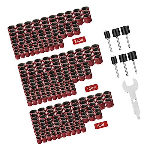 Lurrose 307 Stück Sandring-Set Schmirgelkreis polieren Schleifpapier polieren einfache Schmirgelpapiere von Lurrose