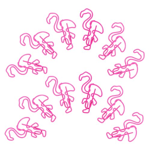 Lurrose 30Stücke Flamingo Büroklammern Niedliche Flamingo Form Papierclips Für Schule Büro Und Bastelbedarf Für Lesezeichen Und Kreative Projekte von Lurrose