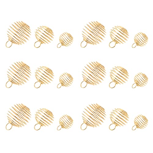 Lurrose 30stücke Spiralkäfig Charms Anhänger Für Diy Schmuckherstellung Gold Für Armbänder Halsketten Und Einzigartige Kreationen von Lurrose