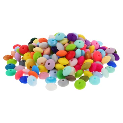 Lurrose 350 Stück Silikon Linsenperlen Farblich Gemischt Abnutzungsresistente DIY Spacer Perlen für Schmuckherstellung Schlüsselanhänger Armbänder Halsketten und Stifte Lurrose 350 Stück Silikon Linsenperlen Farblich Gemischt Abnutzungsresistente DIY Spacer Perlen für Schmuckherstellung Schlüsselanhänger Armbänder Halsketten und Stifte von Lurrose