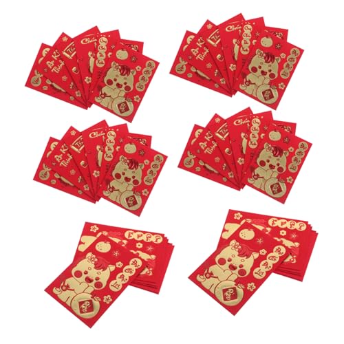 Lurrose 360 Stück Jahr Des Pferdroten Pakets Roter Umschlag Des Neuen Jahres Hong Bao Umschlag Vietnamesische Hong Bao Mond Neujahr Dekorationen 2026 Rote Neujahrsumschläge Papier von Lurrose