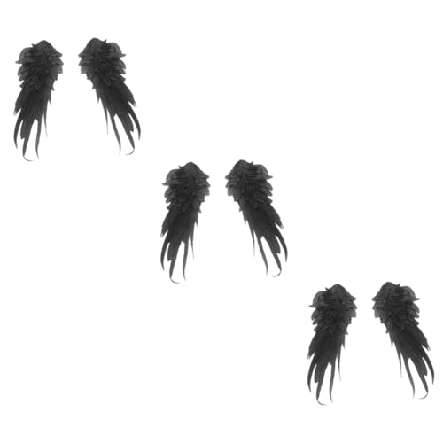 Lurrose 3paare Engel Flügel Patches Schwarze Aufnäher Bestickte Applikationen Für Kostüme Party Deko Halloween Bühnenaufführungen Für Kreative Gestaltung Lurrose 3paare Engel Flügel Patches Schwarze Aufnäher Bestickte Applikationen Für Kostüme Party Deko Halloween Bühnenaufführungen Für Kreative Gestaltung von Lurrose