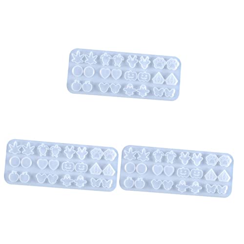 Lurrose 3stücke Silikon Ohrringform Epoxidharz Gießform Für Individuelle Ohranhänger Kreative Silikonform Für Schmuckherstellung Vielseitig Einsetzbar Verschiedenen Farben Und Designs von Lurrose