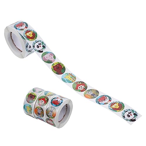 Lurrose 4 Rollen Anreizaufkleber belohnung tiersticker schul sachen aufkleber set schulzeug Ressourcen motivierend Ermutigungsaufkleber entzückende Aufkleber Kupferplattenaufkleber von Lurrose