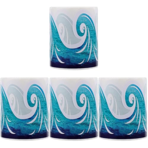 Lurrose 4 Rollen Grenzpapier Entzückender Grenzaufkleber Trimmen Tafel Planke Randpapier Für Das Klassenzimmer Dekorationen Bordumrandung Pinnwand- Pinnwand-grenzen Kupferplatte Blue von Lurrose