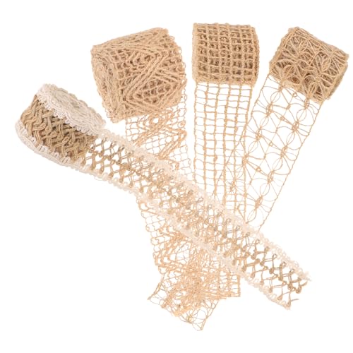 Lurrose 4 Rollen Partyverpackungsband Stichworte Spitzenband Rotes Band Schleife Bänder Zum Basteln Party-verpackungsband Festival-packgurt Gewebtes Band Geschenkband Präsentieren Leinen- Lurrose 4 Rollen Partyverpackungsband Stichworte Spitzenband Rotes Band Schleife Bänder Zum Basteln Party-verpackungsband Festival-packgurt Gewebtes Band Geschenkband Präsentieren Leinen- von Lurrose
