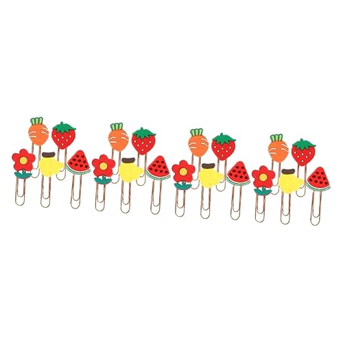 Lurrose 4 Sätze Büroklammer Lesezeichen Papier Büroklammern Klemmen Hinweisclip Geldumschläge Briefumschlag Office-dokumentenklammern Farbige Büroklammern Klein Weiches Gummi 20 Stück * 4 von Lurrose