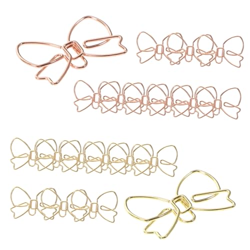 Lurrose 4 Sätze Büroklammer Mit Schleife Stichworte Geformt Mini -papierclips Dekorative Papierklammern Büroklammern in Kreativer Form Kreuz Büroklammern Bürozubehör Metall 20 Stück * 4 Lurrose 4 Sätze Büroklammer Mit Schleife Stichworte Geformt Mini -papierclips Dekorative Papierklammern Büroklammern in Kreativer Form Kreuz Büroklammern Bürozubehör Metall 20 Stück * 4 von Lurrose