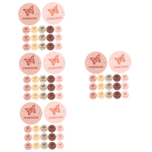 Lurrose 4 Sätze Etikettendrucker Für Kleidung Kleidungsetiketten Individuelle Nähetiketten Packetbandrollen Hand Made Kleidungsanhänger Und -etiketten Handgefertigte Etiketten 50 Stück * 4 von Lurrose