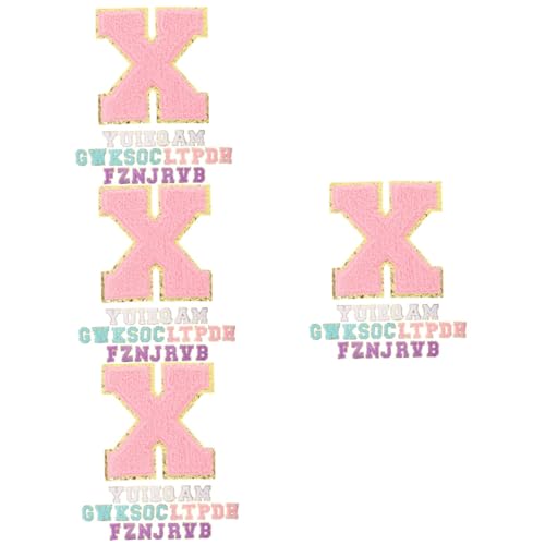 Lurrose 4 Sätze Gestickter Stoffaufnäher Buchstaben Nähen Vinyl Patch Buchstabenflecken Die Brief Buchstaben Aus Stoff Gestickter Namensaufnäher Bügelflicken Handtuchstickerei 26 Stück * 4 von Lurrose