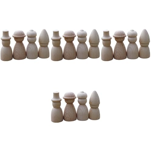 Lurrose 4 Sätze Holzfiguren Zum Bemalen Unfertige Steckpuppen Für Kreative Diy Projekte Dekoration Für Kinderzimmer Geschenkidee Für Bastelfreunde 4 Stück * 4 Lurrose 4 Sätze Holzfiguren Zum Bemalen Unfertige Steckpuppen Für Kreative Diy Projekte Dekoration Für Kinderzimmer Geschenkidee Für Bastelfreunde 4 Stück * 4 von Lurrose