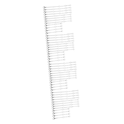 Lurrose 4 Sätze Kettenverlängerung Schmuck Herstellen Schmuckherstellung Halskette-kit Herstellung Von Kettenschmuck Armbandverlängerung Silber Kettenleiter Rostfreier Stahl 30 Stück * 4 von Lurrose