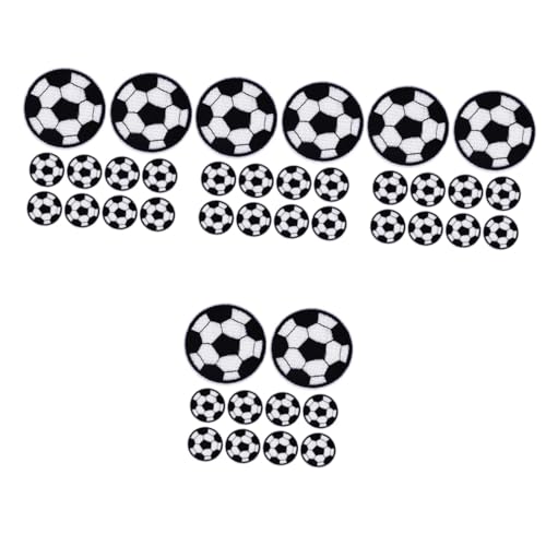 Lurrose 4 Sätze Kompakte Hutaufnäher Fußball-patch Selbstklebende Hutaufnäher Erwachsene Flicken Für Bekleidung Abriebfeste Kleidungsflicken Hutaufnäher Für Den Haushalt Stoff 10 Stück * 4 von Lurrose