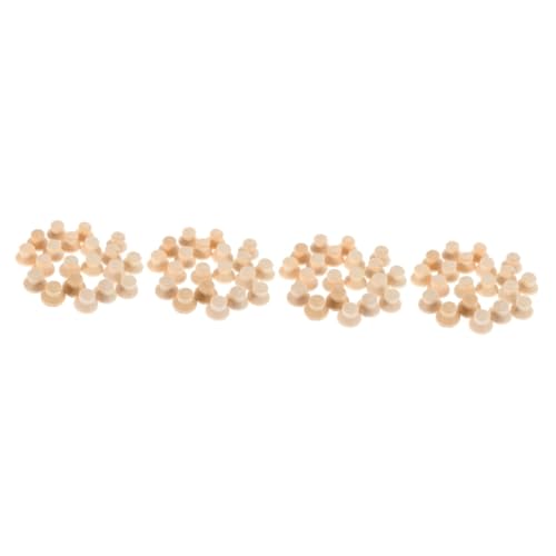 Lurrose 4 Sätze Marionettenhut Diy Leere Peg-puppen-mütze Hüte Blanko-peg-puppenhut Unvollendet Anbindung Party Malerei Peg Puppen Hut Puppenhut Aus Holz Hölzern 40 Stück * 4 von Lurrose